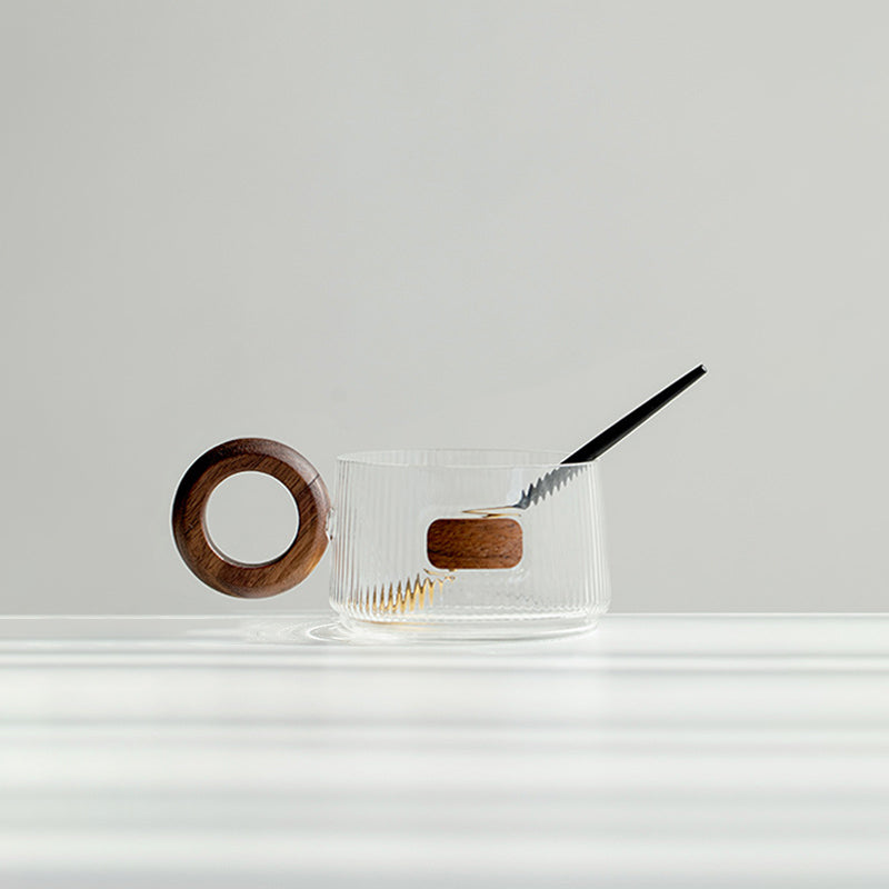 Ribbed Glass Cups