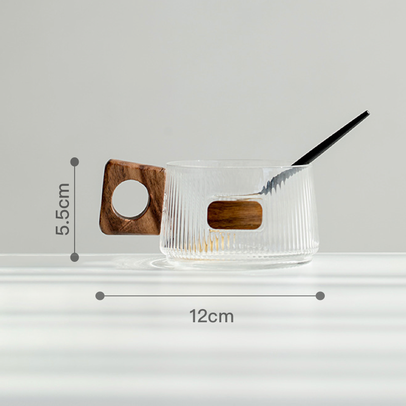 Ribbed Glass Cups