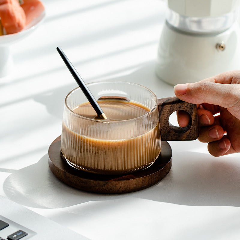 Ribbed Glass Cups