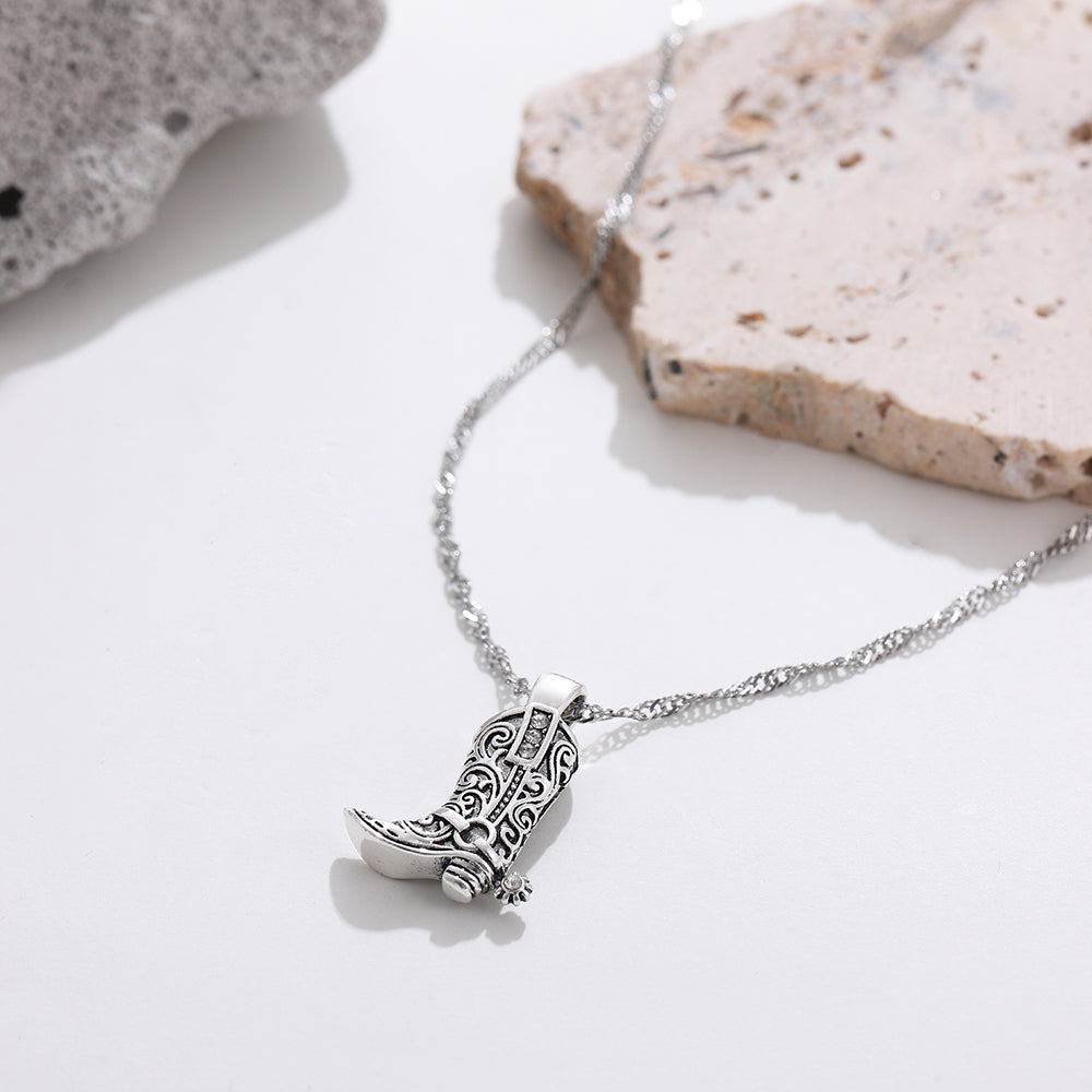 Cowgirl Pendant Necklace