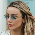 Luxury Rimless Sunglasses