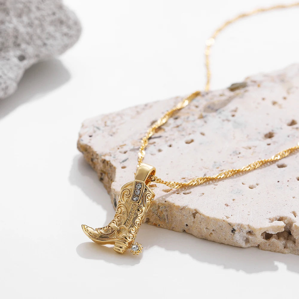 Cowgirl Pendant Necklace