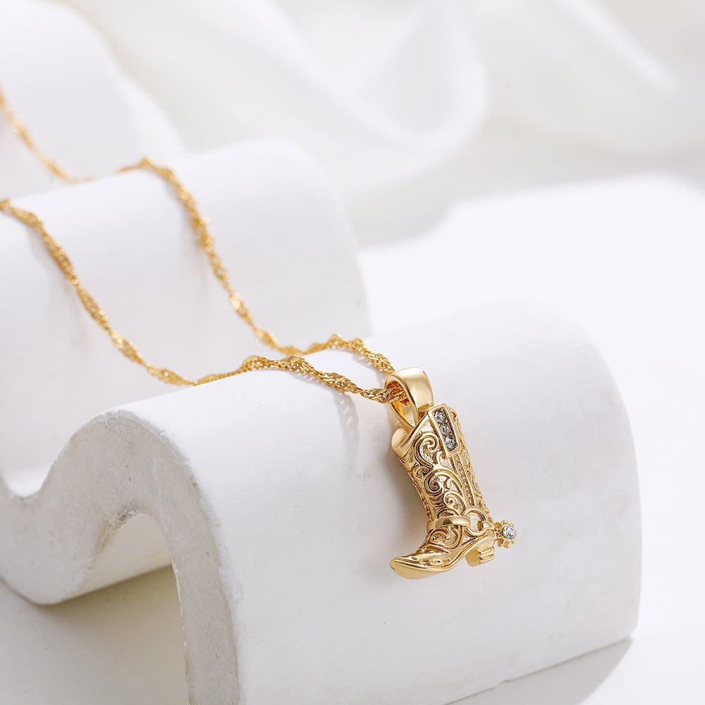 Cowgirl Pendant Necklace